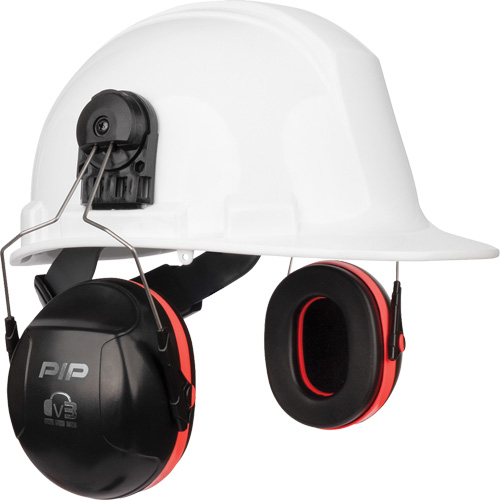 Dynamic V3 Passive Ear Muffs, Cap Mount, 26 NRR dB Superchem Industries