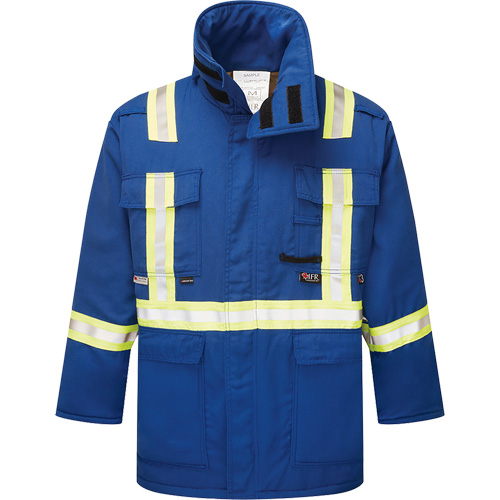 Parka isol&eacute;, antistatique et ignifuge  6,5 oz Westex DH, 2T-Grand (grande taille), Bleu royal Superchem Industries