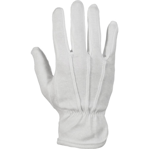 Classic Inspectors Parade Gloves, Cotton/Nylon, Unhemmed Cuff, 10/X-Large Superchem Industries