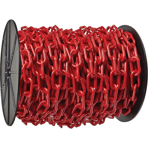 Heavy-Duty Plastic Safety Chain, Red Superchem Industries