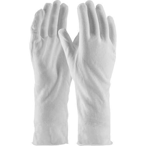 Gants d'inspection de qualit&eacute; sup&eacute;rieure CleanTeam, Coton, Poignet Non ourl&eacute;, Taille unique Superchem Industries