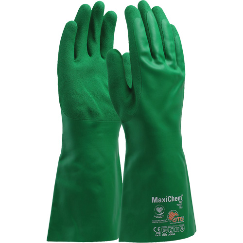 Gants r&eacute;sistants aux produits chimiques ATG MaxiChem Cut, Taille Petit, 14" lo, Nitrile Superchem Industries