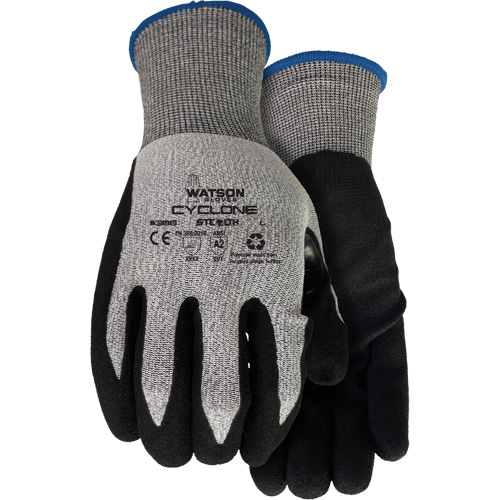 Gants r&eacute;sistant &agrave; la coupe 388 Stealth Cyclone, Taille T-petit, Calibre 18, Rev&ecirc;tement Nitrile, Enveloppe en PEHP/Polyester, ASTM ANSI niveau A2/EN 388 niveau 3 Superchem Industries