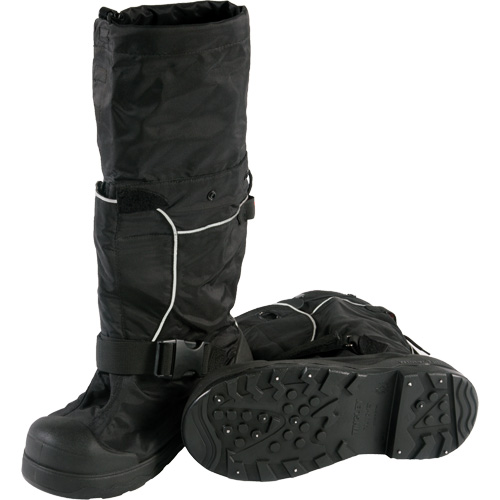 Couvre-chaussure pour traction sur glace Winter-Tuff Orion XT avec gu&ecirc;tre, Nylon/Polyur&eacute;thane, Boucles et crochets Superchem Industries