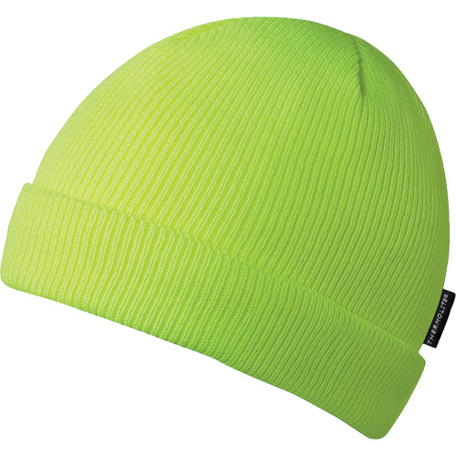 5567A Tuque, Doublure en Acrylique, Taille unique, Jaune lime haute visibilit&eacute; Superchem Industries