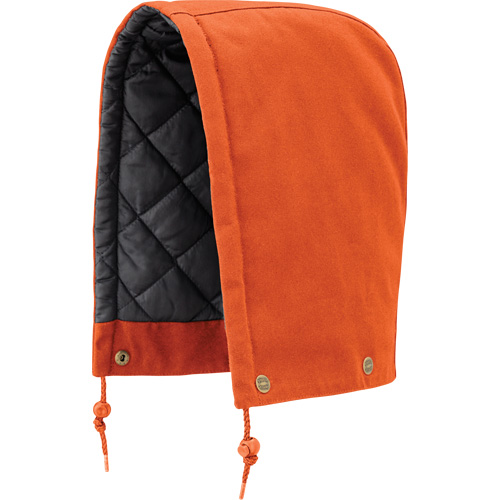 539 Hood for Quilted Safety Parka, Bomber or Coverall, Orange, Cotton Superchem Industries