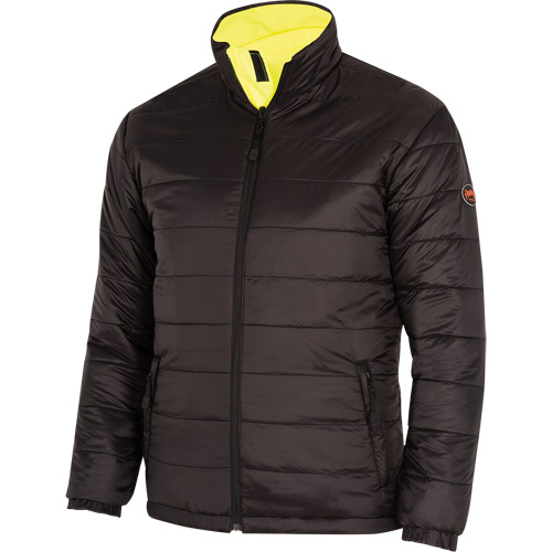 5771 Manteau de s&eacute;curit&eacute; imperm&eacute;able r&eacute;versible, Polyester/Polyur&eacute;thane, Jaune lime haute visibilit&eacute;, Petit Superchem Industries