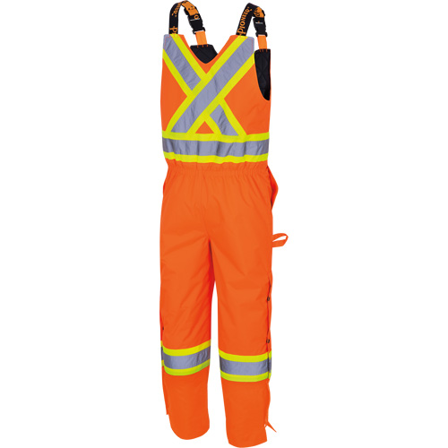 5040 Waterpoof Quilted Safety Overalls, Polyester, Small, High Visibility Orange Superchem Industries