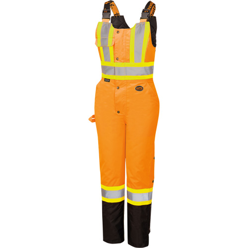 5040BBW Combinaison de s&eacute;curit&eacute; imperm&eacute;able haute visibilit&eacute; pour femmes, Polyester, T-petit, Noir/Orange haute visibilit&eacute; Superchem Industries