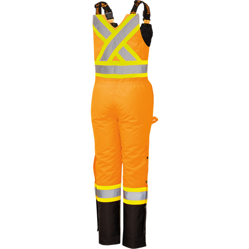 5040BBW Combinaison de s&eacute;curit&eacute; imperm&eacute;able haute visibilit&eacute; pour femmes, Polyester, T-petit, Noir/Orange haute visibilit&eacute; Superchem Industries