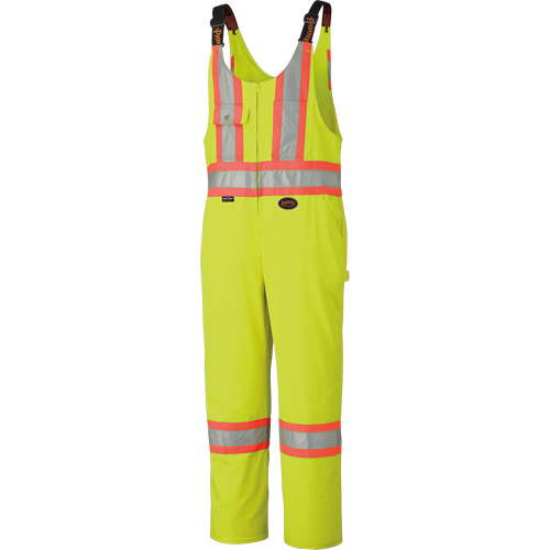 6616T High-Visibility Heavy-Duty Overalls, Poly-Cotton, 40 (Tall), High Visibility Lime-Yellow Superchem Industries