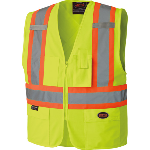 6689 High-Visibility Vest, High Visibility Lime-Yellow, 4X-Large, Polyester Superchem Industries