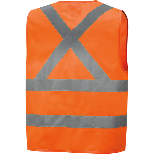 6885 Veste de s&eacute;curit&eacute; haute visibilit&eacute; en tricot chaîne, Orange haute visibilit&eacute;, Petit, Polyester Superchem Industries