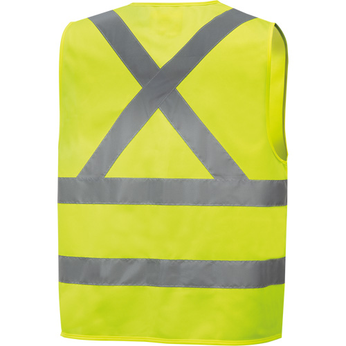 6886 Veste de s&eacute;curit&eacute; haute visibilit&eacute; en tricot chaîne, Jaune lime haute visibilit&eacute;, Petit, Polyester Superchem Industries
