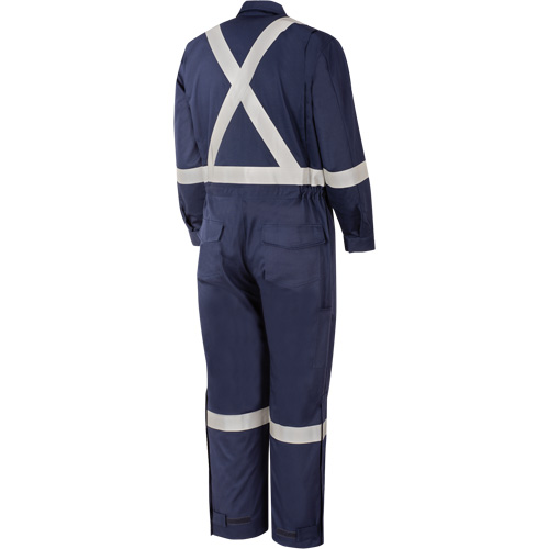 4481T Flash-Gard&reg; FR/Arc Rated Welding Coveralls, 56 (Tall), Navy Blue Superchem Industries