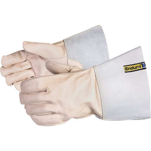 Gants pour soudeur avec coutures externes en Kevlar, Cuir de vache refendu, Taille 7 Superchem Industries