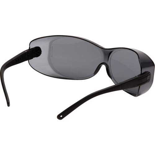 OTS&reg; XL Safety Glasses, Grey Lens, Anti-Scratch, ANSI Z87+/Meets/Exceeds CSA Z94.3 Superchem Industries