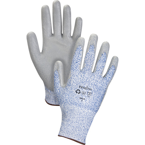 Eco-Friendly Stretch Cut-Resistant Gloves, Size 10, 13 Gauge, Polyurethane Coated, HPPE/RPET Shell, ASTM ANSI Level A2 Superchem Industries