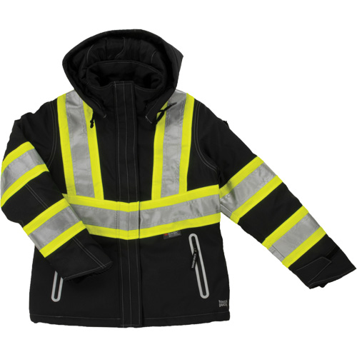 Manteau de s&eacute;curit&eacute; isolant et extensible pour femmes, Polyester, Noir, T-petit Superchem Industries