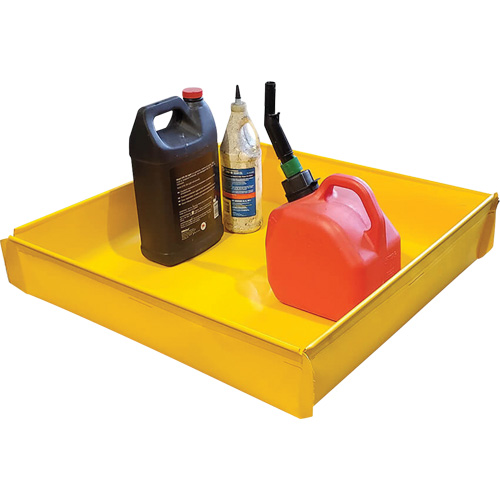 Plateau utilitaire flexible, 48" lo x 48" la x Cap. de d&eacute;versement 22 gal. US Superchem Industries