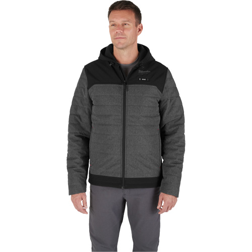 M12 Heated Quietshell Jacket with Battery, Men's, Small, Grey Superchem Industries