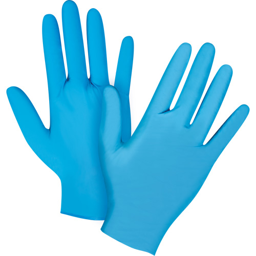 Emballages de gants jetables pour machine distributrice, Petit, Nitrile, 4,5 mils, Sans poudre, Bleu, Classe 2 Superchem Industries