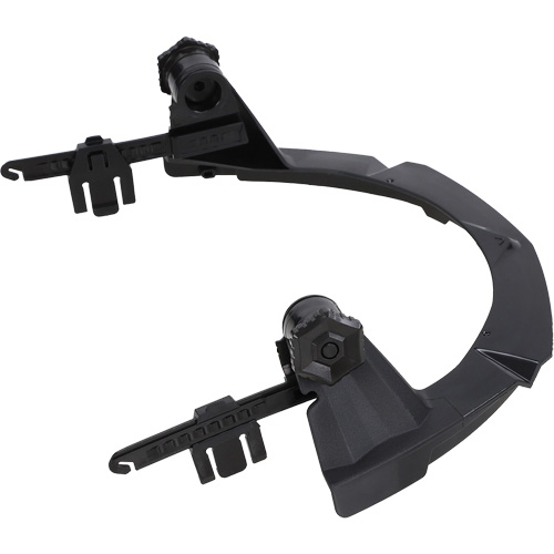 Support PBT V-Gard pour casques MSA &agrave; fente et bordure compl&egrave;te sans contr&ocirc;le des d&eacute;bris Superchem Industries