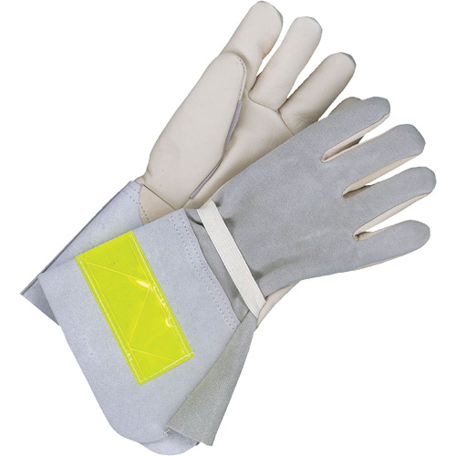 Gants de travail doubl&eacute;s avec poignet de 5", Cuir fleur de vache, Taille 10 Superchem Industries