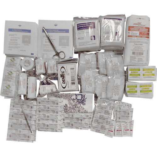 Trousse de premiers soins de base et recharge Shield, R&eacute;pond &agrave; la norme CSA Z1220-17 type 2 environnements &agrave; faible risque, Moyen (26-50 travailleurs) Superchem Industries