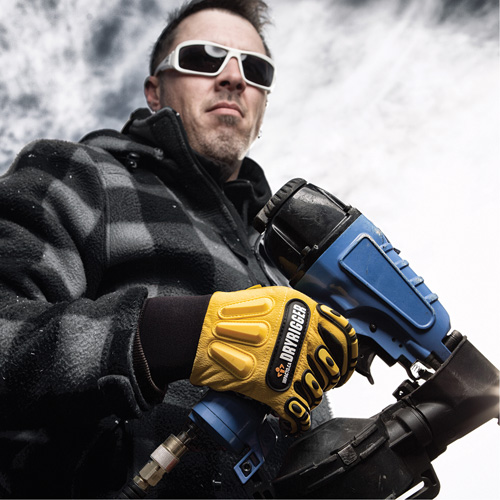 The Original Dryrigger Gloves, 7/Small, Suede Palm, Slip-On Cuff Superchem Industries