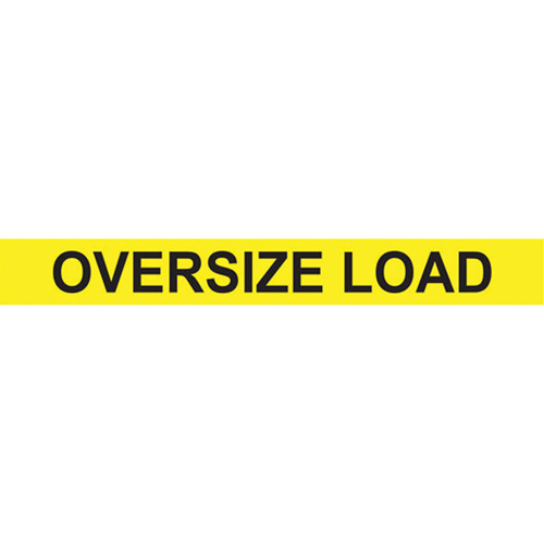 Oversize Load Heavy Haul Sign, Aluminum, 96" W x 12" H Superchem Industries