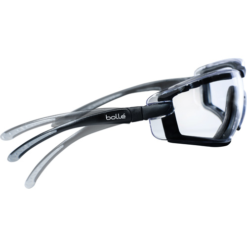 Lunettes de s&eacute;curit&eacute; enveloppantes hybrides Cobra, Lentille Transparent, Antibu&eacute;e/Anti-&eacute;gratignures Superchem Industries