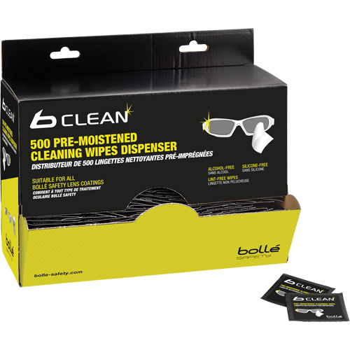 Lingettes nettoyantes pr&eacute;mouill&eacute;es B-Clean B500 Superchem Industries