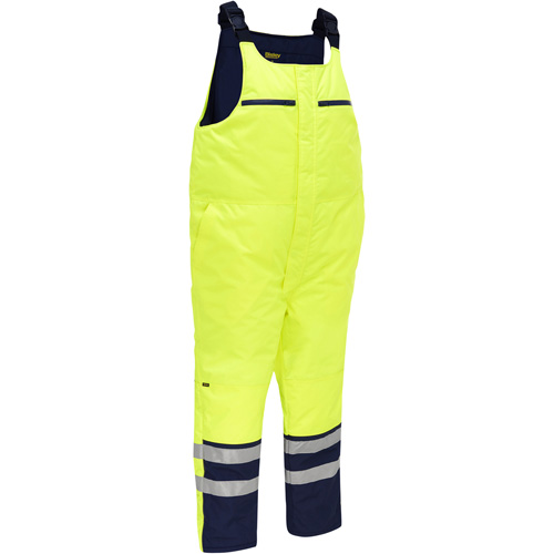 Salopette pour le froid extr&ecirc;me Bisley, Polyester, Petit, Jaune lime haute visibilit&eacute; Superchem Industries