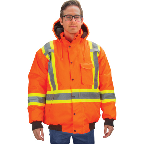 Waterproof 7-in-1 Winter Parka, High Visibility Orange, Large Superchem Industries