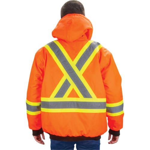 Waterproof 7-in-1 Winter Parka, High Visibility Orange, Large Superchem Industries