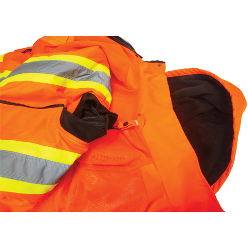 Waterproof 7-in-1 Winter Parka, High Visibility Orange, Large Superchem Industries