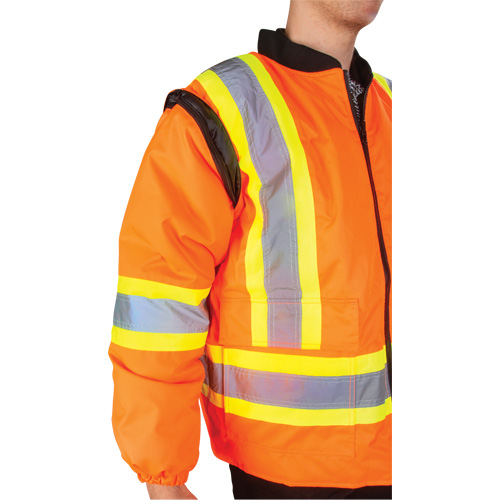Waterproof 7-in-1 Winter Parka, High Visibility Orange, Large Superchem Industries