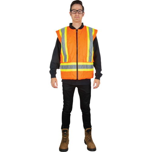 Waterproof 7-in-1 Winter Parka, High Visibility Orange, Large Superchem Industries