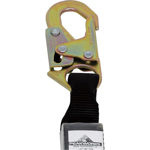 SA-5405-6 Shock Absorbing Lanyard, 6', Snap Hook Center, Snap Hook Leg Ends, Polyester Superchem Industries