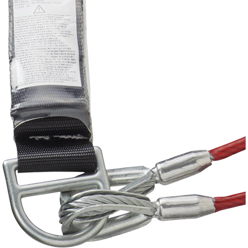 SA-55522-4 PVC-Coated Shock Absorbing Lanyard, 4', Form Hook Center, Snap Hook Leg Ends, Galvanized Steel Superchem Industries