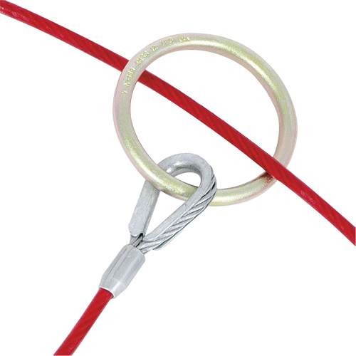 AS-21110-4 4' Cable Anchor with O-Ring Ends, Sling, Permanent Use Superchem Industries