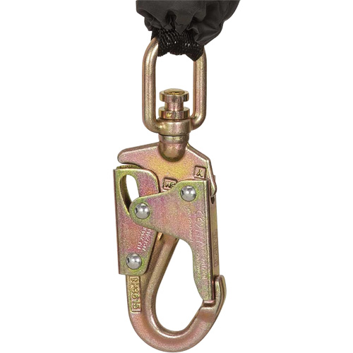 SRL-73302-10LE Cordage de s&eacute;curit&eacute; autor&eacute;tractable, 10', Acier galvanis&eacute;, Pivotant Superchem Industries
