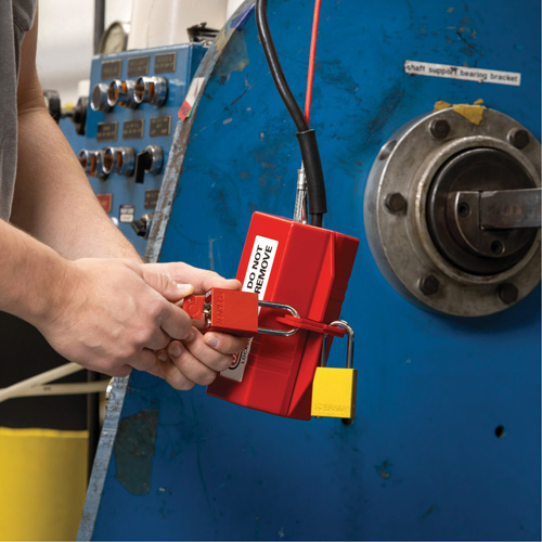 Velocity Plus Safety Lockout Padlock, Orange, Keyed Alike, Aluminum, 1-1/2" Width Superchem Industries