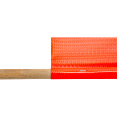 Drapeau de s&eacute;curit&eacute; routi&egrave;re, Mailles, Avec manche Superchem Industries