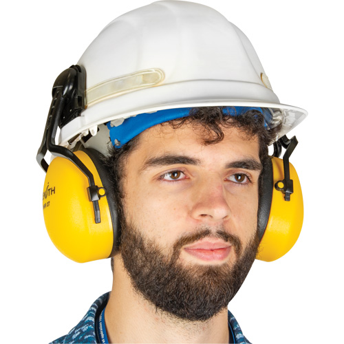 Passive Ear Muffs, Cap Mount, 27 NRR dB Superchem Industries