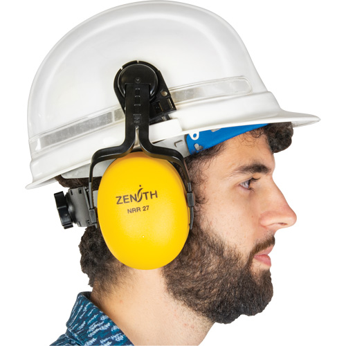 Passive Ear Muffs, Cap Mount, 27 NRR dB Superchem Industries