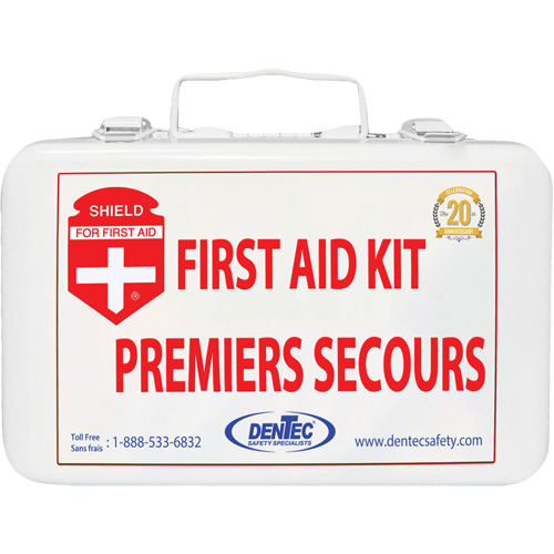 Trousse de premiers soins Shield, R&eacute;pond ou surpasse la norme CSA Z1220-24 type 1 individuelle, Personnel (1 travailleur) Superchem Industries