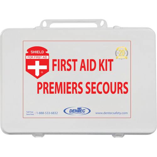 Trousse de premiers soins Shield, Colombie-Britannique/R&eacute;pond &agrave; la norme CSA Z1220-17 type 2 environnements &agrave; faible risque, Moyen (26-50 travailleurs) Superchem Industries