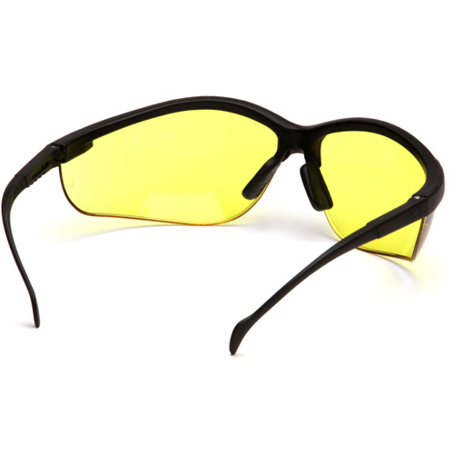 Lunettes de s&eacute;curit&eacute; &agrave; demi-monture Venture II, Lentille Ambr&eacute;e, ANSI Z87+/MCEPS GL-PD 10-12/R&eacute;pond ou surpasse la norme CSA Z94.3 Superchem Industries